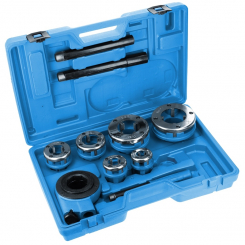 Набір клупів для нарізання  різьби HOEGERT 1/2 ". 3/4". 1 ". 1¼". 1½ ". 2" HT1P636