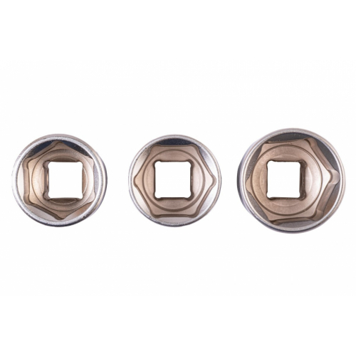 Набір ключів і насадок торцевих MASTERTOOL PROFI 1/4"-3/8"-1/2" тріскачка 72Т 121 шт кейс 78-5121