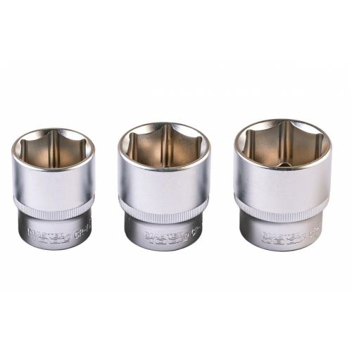 Набір ключів і насадок торцевих MASTERTOOL PROFI 1/4"-3/8"-1/2" тріскачка 72Т 121 шт кейс 78-5121