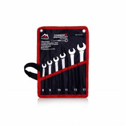 Набір ключів комб. 8-17мм 6од чохол