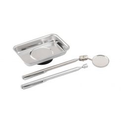 Набір магнітних інструментів MASTERTOOL (тарілка/захват/дзеркало) 81-2137