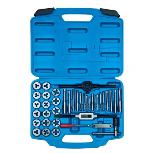 Набір метчиків та плашек метричних 39 одиниць М3-М12