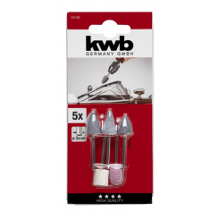 Набір міні-фрез корунд, 5 шт, KWB (510100)
