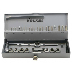 Набір мітчиків 3 шт. та плашок М 3-4-5-6-8-10-12, тримач мітчика, тримач плашок HSS-G