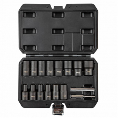 Набір насадок торцевих, 1/2", 16 шт.