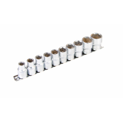 Набір насадок торцевих 6-гранних MASTERTOOL CRV 1/2" 10 шт (10/11/12/13/14/15/17/19/22/24 мм) 78-1211