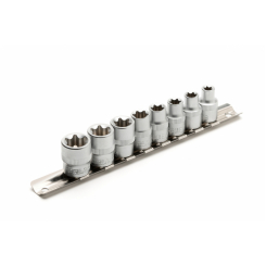 Набір насадок торцевих MASTERTOOL CRV E-TORX 3/8" E8-E20 8 шт 78-3808