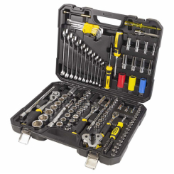 Набір насадок торцевих і біти, ключів, інструментів ¼" ⅜" ½" 128шт CrV SIGMA (6003791)