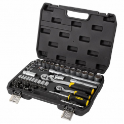 Набір насадок торцевих та біт 1/4", 1/2" 72шт CrV mid Sigma (6003741)