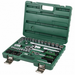 Набір насадок торцевих та біт 1/4", 1/2" 72шт Grad (6004245)