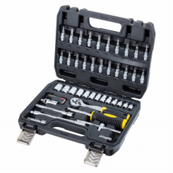 Набір насадок торцевих та біт 1/4" 46шт CrV mid Sigma (6003511)