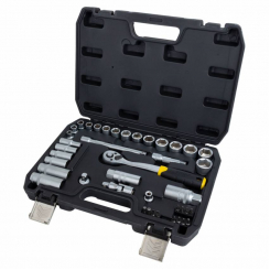 Набір насадок торцевих та біт 3/8" 39шт CrV mid Sigma (6003601)