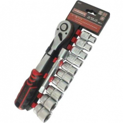 Набір торцевих насадок з тріскачкою 1/2" HAISSER CR-MO 70111.