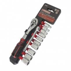 Набір торцевих насадок з тріскачкою 1/4" HAISSER CR-MO 70109.