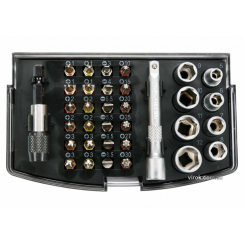 Набір насадок викруткових і головок торцевих YATO 1/4" з тримачем і подовжувачем 34 шт