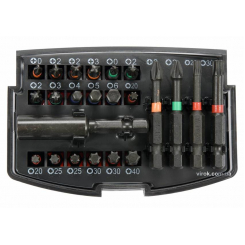 Набір викруткових ударних ударних YATO з тримачем: 1/4", 23 шт.