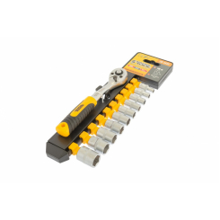 Набір насадок з тріскачкою 1/4" - 15 елементів.