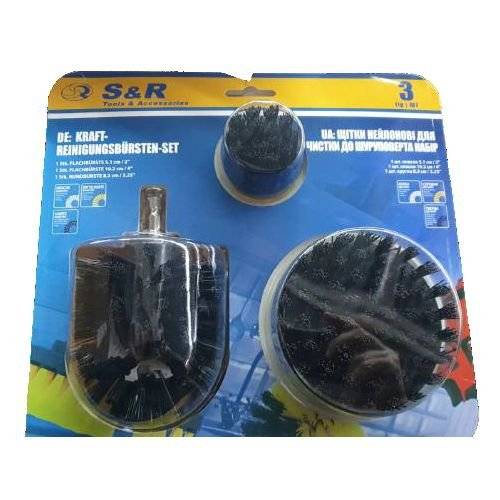 Набір нейлонових щіток S&R чорних 3 шт