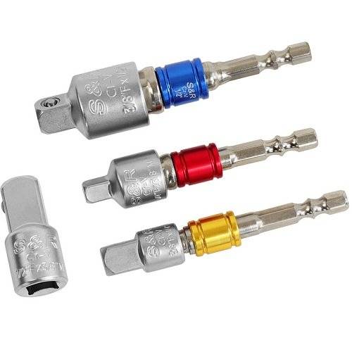 Набір перехідників до торцевих головок S&R 7 шт.