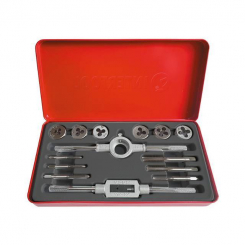 Набір плашок M3-M10 і мітчиків M3-M10, 14 од. INTERTOOL SD-8024