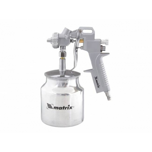 Набір пневмоінструменту, 5 предметів, швидкознімне з'єднання, фарборозпилювач з нижнім бачком, MTX