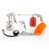 Набір пневмоінструменту, 5 предметів, швидкознімне з'єднання, фарборозпилювач з нижнім бачком, MTX