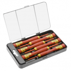 Набір прецизійних ізольованих викруток 1000 V, 6 шт. HOEGERT SL/PH HT1S986