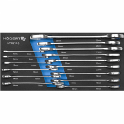 Набір ріжкових ключів EVA 15шт. HT1W501-HT1W517 HOEGERT 15 HT7G145-1