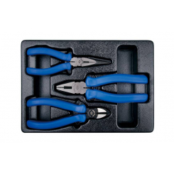 Набір шарнірно-губцевого інструменту (плоскогубці, тонкогубці, бокорізи)