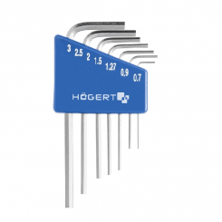 Набір шестигранних Г-подібних ключів HOEGERT 0.7 - 3.0 HT1W800