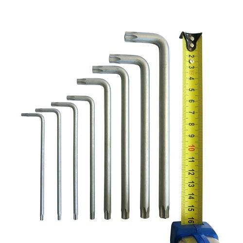 Набір шестигранних ключів S & R TX 8шт в пластиковій кліпсі