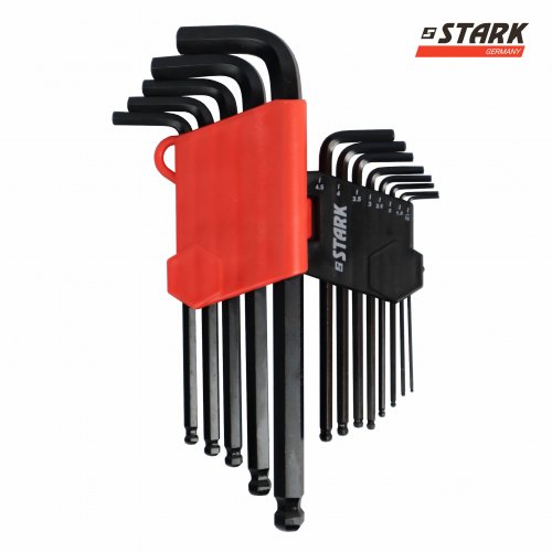 Набір шестигранних ключів із кулькоподібним наконечником Stark HEX 13 шт