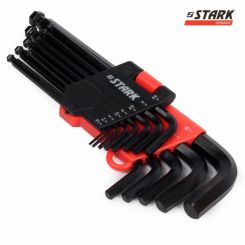Набір шестигранних ключів із кулькоподібним наконечником Stark HEX 13 шт