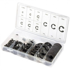 Набір стопорних кілець D 1.5 – 22 мм, 300 предметів, СІБРТЕХ