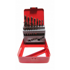 Набір свердел п/м HSS-CO 1-10мм*0,5мм 19шт коробка метал