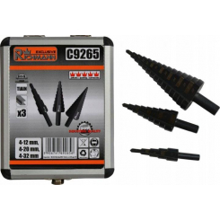 Набір свердел ступінчастих 4-32мм 3 елементи, C9265