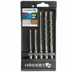 Набір свердл по бетону HOEGERT 5.6.6.8.10 HT6D370
