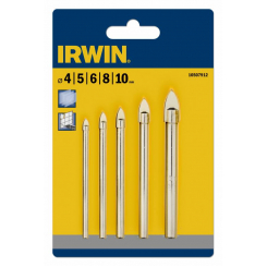 Набір свердл по склу та плитці 5 шт. 4/5/5/8/10 мм