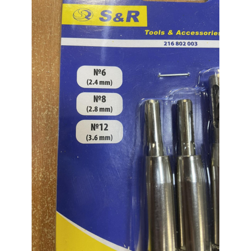Набір свердл столярних по дереву S&R Meister 3 шт.
