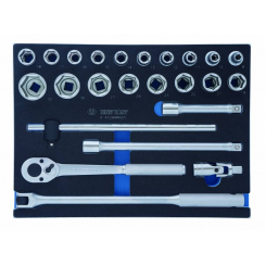 Набір торцевих головок 1/2" 33 одиниць з принаддям