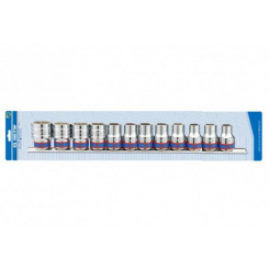 Набір торцевих головок 1/2", 6 гранн. 10-24 мм, 12 одиниць