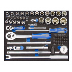Набір торцевих головок 1/2" з принаддям ложемент, 60 одиниць
