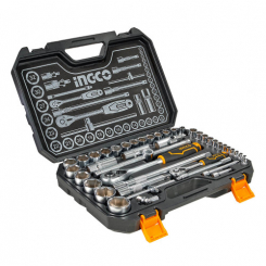 Набір торцевих головок 1/4" та 1/2" 44 предмети INGCO INDUSTRIAL