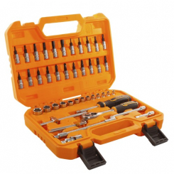 Набір торцевих головок із тріскачкою 1/4" 46 предметів INGCO INDUSTRIAL