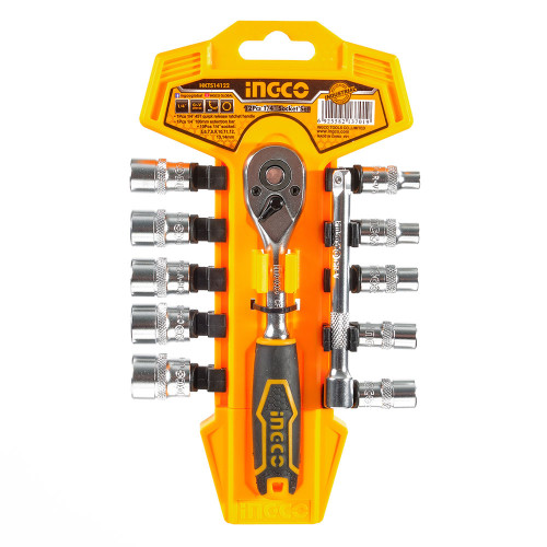 Набір торцевих головок з тріскачкою 1/4 INGCO INDUSTRIAL