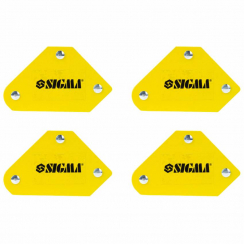 Набір тримачів магнітних міні 4кг 52х20х40х16х38мм (45,90,135°) 4шт SIGMA (4270251)