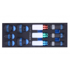 Набір ударних головок 1/2", ложемент, 11 одиниць