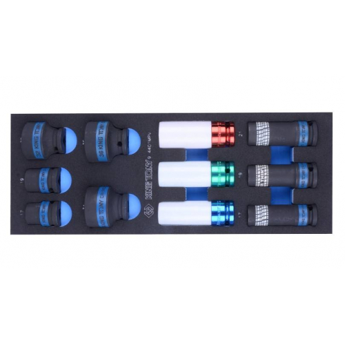 Набір ударних головок 1/2", ложемент, 11 одиниць