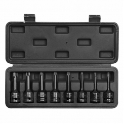 Набір ударних торцевих ключів Torx, 1/2", 9 шт.