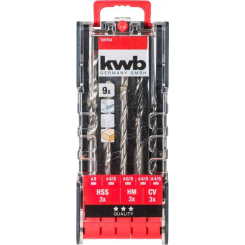 Набір універсальних свердел, 9 шт, PROMO KWB (109154)